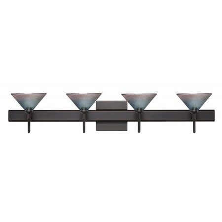 Besa Lighting Besa Wall With SQ Canopy Kona Bronze Bi-Color 4x5W LED 4SW-117691-LED-BR-SQ